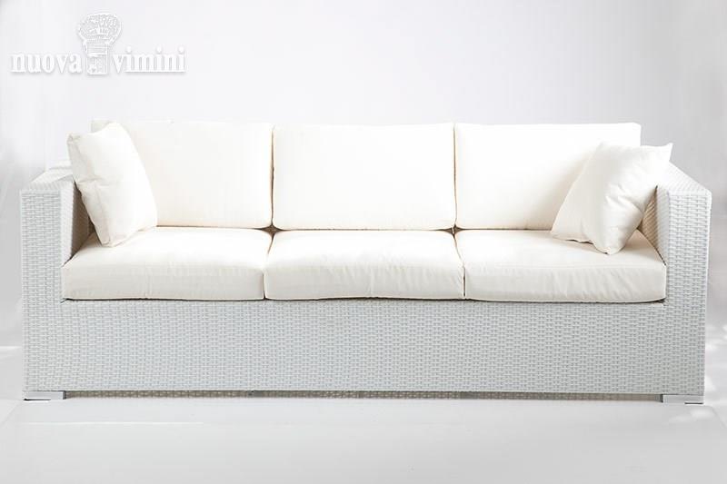 Divano 3 posti carpi white in rattan sintetico: prezzi, offerte Divani rattan sintetico