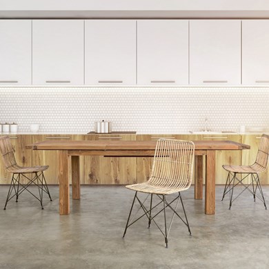 Tavolo etnico  - Tavolo santiago teak reciclato fsc. Biz