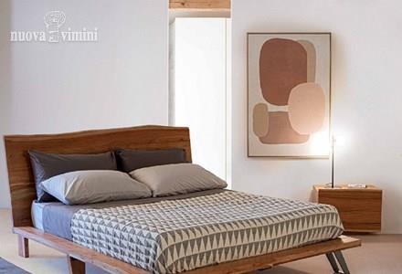 Letto etnico in legno Aron