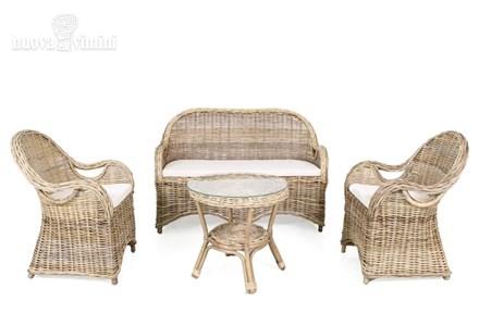 Salotto completo in kubu grey "Surabaya"
