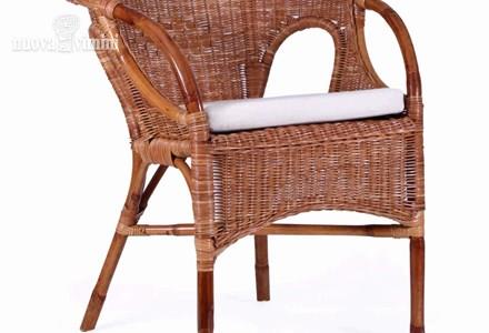 Poltrona Sahara in midollino miele