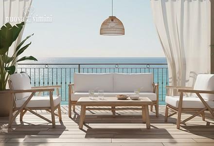 Salotto Versilia teak naturale