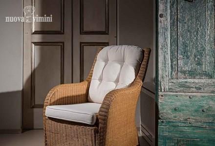 Poltrona Bergere Isotta midollino miele