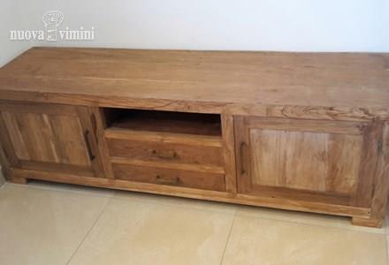 Credenza porta tv teak reciclato