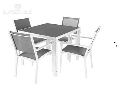 Tavolo e sedie alluminio e textilene es.