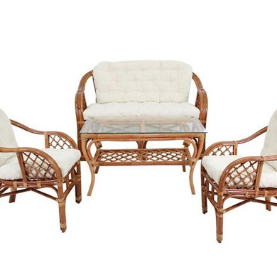 Salotto completo in rattan "Marcos"