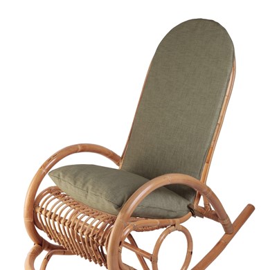 Poltrona etnica rattan - Dondolo Lux in Rattan