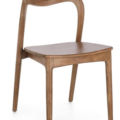 Sedia Milei in teak naturale