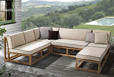 Divano modulare Mississipi teak