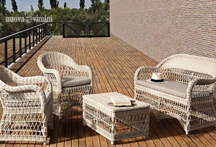 Salotto Agave gry in rattan sintetico